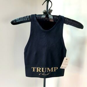 TRUMP CLUB YOGA EXERCISE WORKOUT ALTHLEISURE MID TANK TOP 🇺🇸.             W004